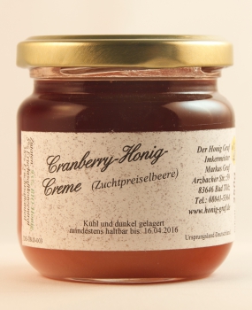 Cranberry-Honig-Creme 250g BIO